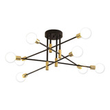 Candelabro Moderno Negro, Lámpara Colgante De Techo De Tamañ