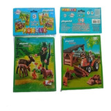 Rompecabezas Inkdrop Playmobil 2 Puzzles X 4 Piezas C/u 