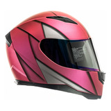 Casco Motociclista Marca Kov Novak. Blade Metal Pink