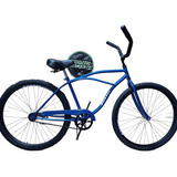 Bicicleta Playera Ziambikes Playera R29 Freno Contrapedal Color Azul Con Pie De Apoyo  
