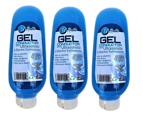 Gel Conductor Facial, Corporal  250ml Con 3 Piezas Envio Inc