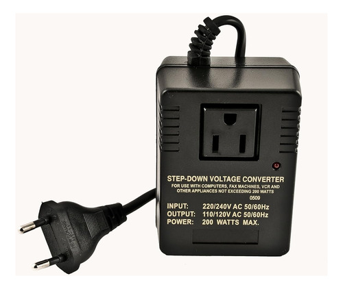 Conversor De Voltaje Vct Vm200, 200 W, De 220 V A 110 V