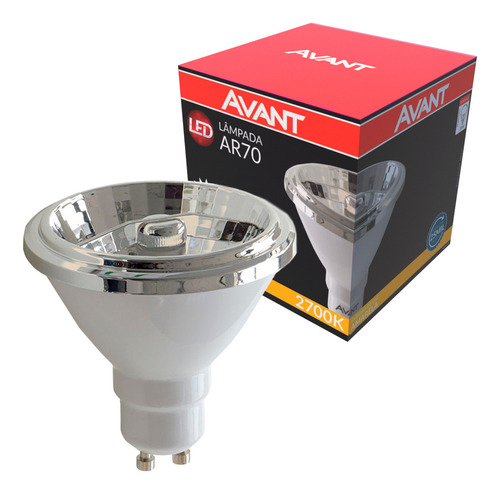 Lâmpada De Led Ar70 Gu10 4,8w 2700k Avant Bivolt 110v/220v