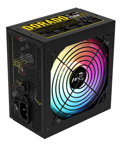 Fuente Aerocool Dorado 750w 80 Plus Gold Rgb Color Negro