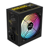 Fuente Aerocool Dorado 750w 80 Plus Gold Rgb Color Negro