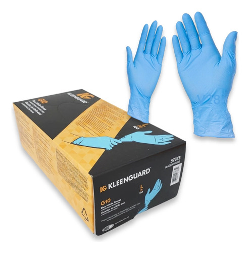 Guantes G10 Nitrilo Azul Kleeguard Alta Resistencia 100 Unid