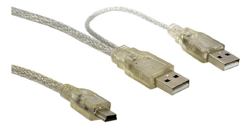 Cable Doble Usb A 5 Pines V3 Cajas Disco Duro Alta Calidad 