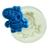 Forma Molde Silicone Sabonete Vela - George Pig