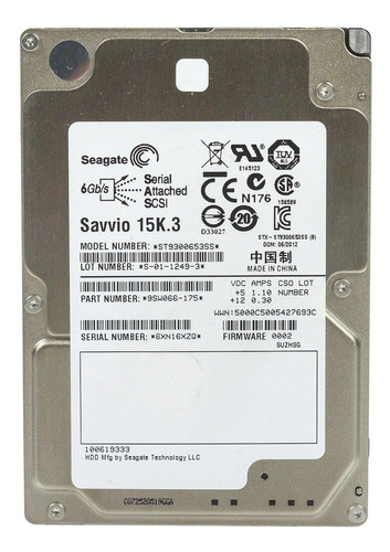 Hd Seagate Savvio 15k.3 St9300653ss 300gb