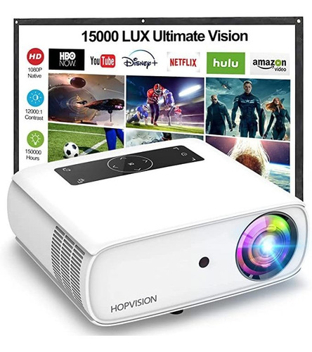 Proyector Led Hopvision, Fhd Nativo 1080p, 9500lumenes