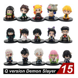 Juego De 15 Figuras De Acción Demon Slayer Kimetsu No Yaiba