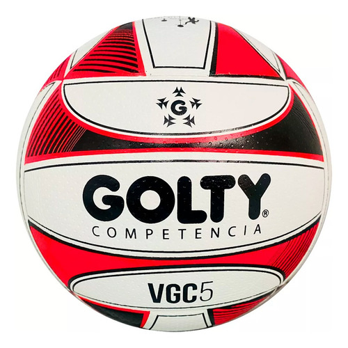 Balón Voleibol Golty Competencia Vgc5 No.5-negro/rojo