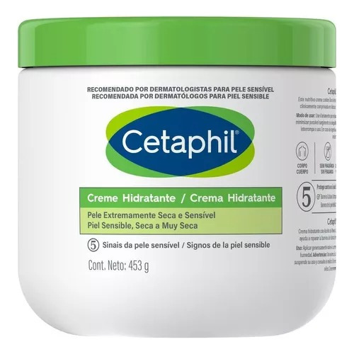 Cetaphil Crema Hidratante  Piel Normal Y Sensible 453grs