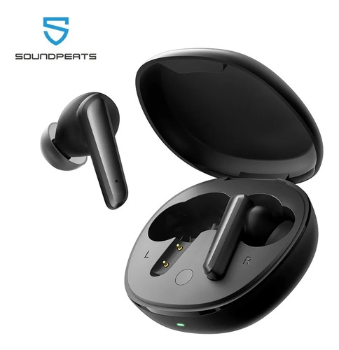 Auriculares In-ear - Life Lite - Soundpeats -  Negro - Bluetooth V5.3, Tws, 23 Horas De Batería En Estuche,  4 Micrófonos, Cancelación De Ruido Para Llamadas Enc, Modo Gamer, Control Táctil, Ipx4.