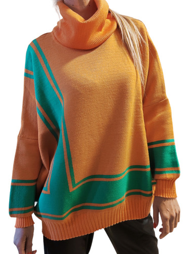 Sweater Poleron Polera Oversize Amplio Bremer Poncho Abrigo