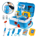 Kit Medico Doctor Juguete Niño Enfermera Didactico Maleta