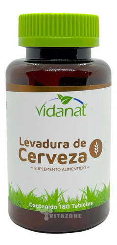 Levadura De Cerveza 500 Mg 180 Cápsulas Vidanat.