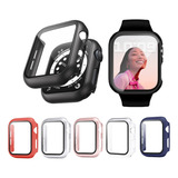 6 Fundas De Cristal Templado Para Apple Watch Series 8 7 6 5