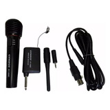 Micrófono Inalambrico Profesional Karaoke Plug 6.5mm Gris