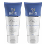 2 Protetor Solar Facial Fps 99 Toque Seco 60g - Anasol