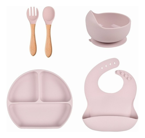 Silicone Baby Bibs Dinner Plate Sucker Bowl