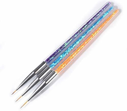 Cepillos Para Uñas - Bnp 3 Unids-set Nail Art Brush Glitters