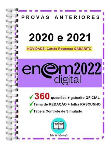 Apostila Enem Digital 2020 E 2021 + Gabarito Oficial