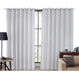 Cortina Tecido Blackout Corta Luz 80% 2,70 X 2,30m Blecaute Cor Branco/gelo