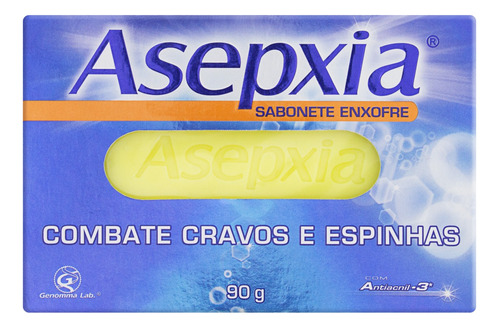 Sabonete Barra Enxofre Asepxia Caixa 90g