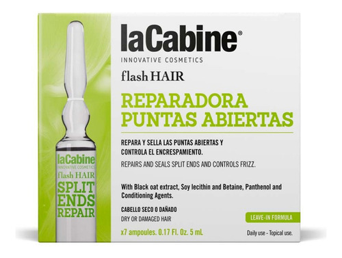  Lacabine  Oleo De Almendra  Ampolletas Tratamiento Para Cabello Maltratad  7x5ml