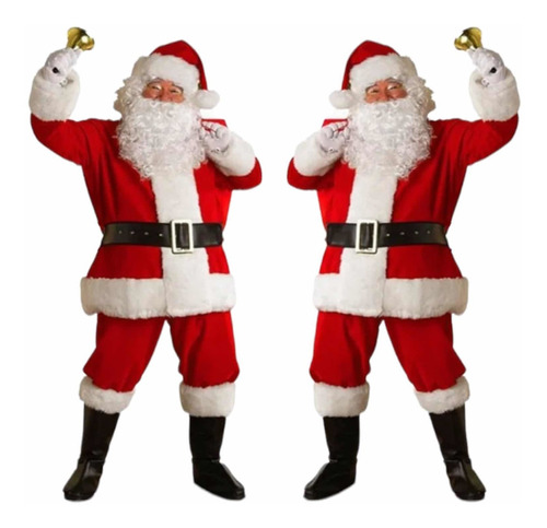 Fantasia Papai Noel Profissional Luxo Shopping Eventos Natal