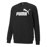 Sudadera Puma Essentials Big Logo Crew Hombre Cuello Redondo