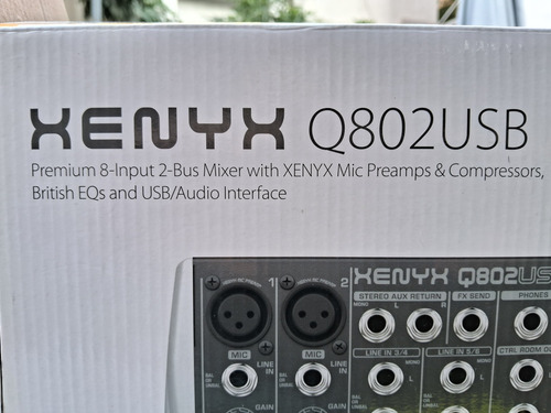 Mezclador Behringer Xenyx Q802usb8 Entradas2 Bus Mixer