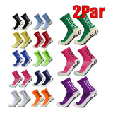 Calcetines Antideslizantes Tipo Trusox 2 Pares En 12 Colores