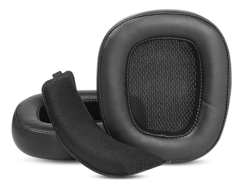 Almohadillas + Vincha Para Logitech G633 G635 G933 935 Cuero