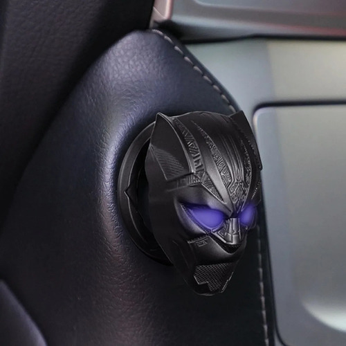 Black Panther Auto Encendido Start Stop Botón Cubierta