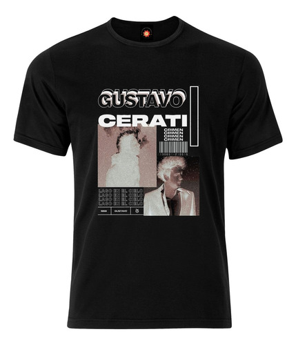 Remera Estampada Varios Diseños Gustavo Cerati Crimen