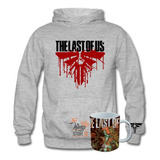 Poleron Con Canguro + Taza, Series, The Last Of Us, Logo Sangriento, Gamer, Virus, Cordyceps / The King Store 10