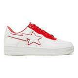 A Bathing Ape Bape Sta Low White Red