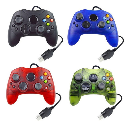 Pack 4 Controles Para Xbox Clasico Negro, Colores Cristal