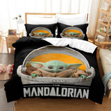 New Grogu Juego De Ropa De Cama Doble The Mandalorian Baby