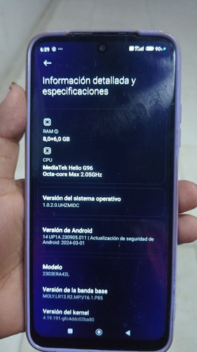 Xiaomi Redmi Note 12s 4g 256gb 8gb Ram Dual Sim Color Azul