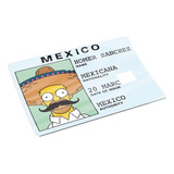 Sticker Tarjeta Bancaria Licencia Acabado Holográfico Homero