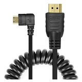 Ucec Rightangled En Espiral Mini Hdmi A Hdmi Cable Macho Alt