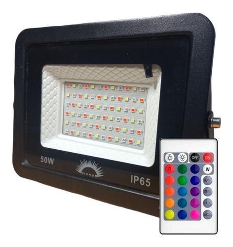 Reflector Led Exterior 50w Proyector Ip65 Rgb