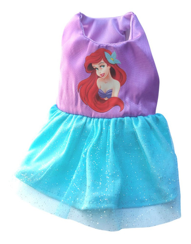 Vestido Para Mascota Princesa Ariel 