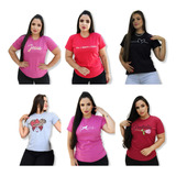 Camisetas Feminina Revenda Kit 6 Blusinhas Moda Casual