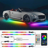 Tira De Luces Led Rgb Para Chasis De Auto Con Efecto Fluido