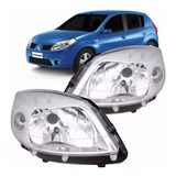 Juego  Optica Renault Sandero 2008 2009 2010 Cromada