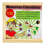 Jogo Educativo Pedagógico Memória Sílabas 